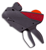 Pricing Guns, METO 2-Line, 15-Character Gun With Neon Red Labels