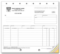 Purchase Order Forms, Purchase Orders, Classic Design, Small Format