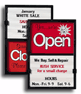 Open / Closed Signs, Deluxe Open/Closed Sign Kit