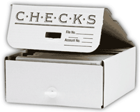 Check Storage & Envelopes, Check Storage Box