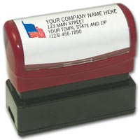 Name & Address Stamps, Stamp,Pre-Inked, American Flag Logo, Name&Address