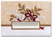 Eco Friendly Cards, Holiday Cards Golden Holly