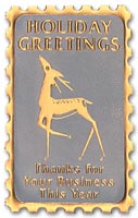 Holiday Envelope Seals, Holiday Card Seals Deer