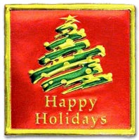 Holiday Envelope Seals, Holiday Card Seals Tree
