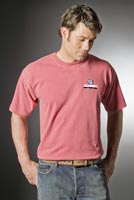 T-Shirts, Crew T-Shirts, Short Sleeve, Pigment Dyed, Embroidered