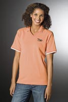 Ladies Wear, Piped 60/40% Pique Polos, Ladies, Short Sleeve, Embroidered