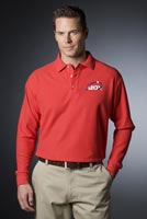 Polo Shirts, 100% Cotton Pique Polos, Men's, Long Sleeve