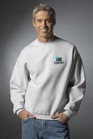 Fleece, Jersey Crew Neck Heavyweight Sweatshirt , Embroidered