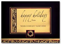 Personalized Greeting Cards, Holiday Cards Distinction In Gold