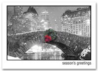 Winter and Warm Weather Seasonal Holiday Card, Holiday Cards Nostalgic