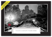 Personalized Greeting Cards, Holiday Cards Wintry Cityscape