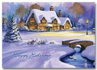 Snow Scenes and Warm Weather Greeting Cards, Holiday Cards Home for the Holidays
