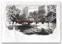 Snow Scenes and Warm Weather Greeting Cards, Holiday Cards Snowy Perspective