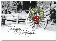 Winter and Warm Weather Seasonal Holiday Card, Holiday Cards Welcoming Sight