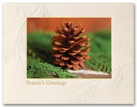Patriotic & Traditional Greeting Cards, Holiday Cards Pinecone Splendor
