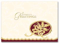 Corporate Greeting Cards, Holiday Cards Oval Emblem