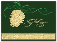 Corporate Greeting Cards, Holiday Cards Shining Pinecone