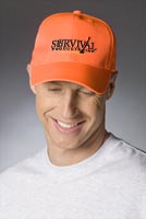 Caps, Blaze Orange Caps, Embroidered