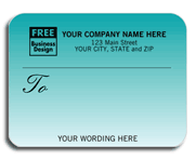 Photography Contract Forms, Mailing Labels, Roll, Teal Gradient