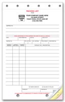 Receipt Books, Packing Lists