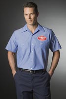 Business Casual/Dress, Traditional Work Shirt, Men's, Short Sleeve
