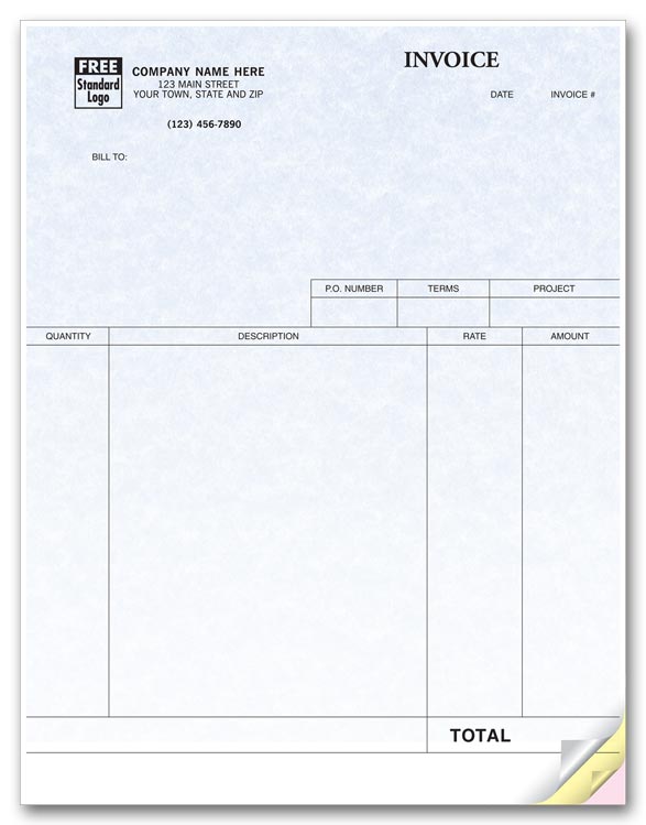 13054G Service Invoices Laser Parchment