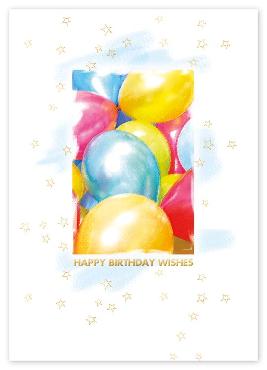 8ED118 Soaring with Color Birthday Cards