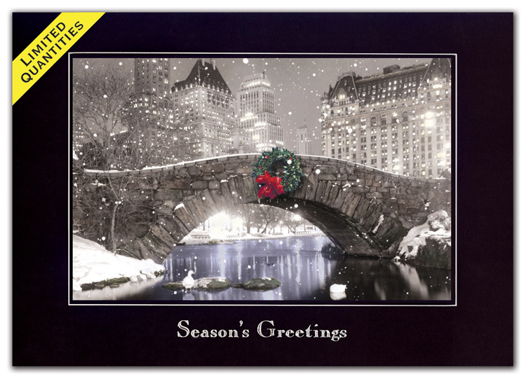 H55928 Cityscape Holiday Cards
