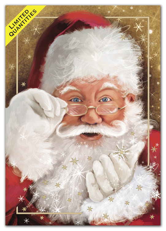 M1386 Father Christmas Card